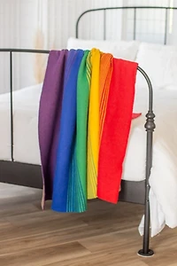 Seek & Swoon Rainbow Throw Blanket