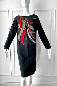 80’s Embellished Suede Judith Ann Dress Selected by MARMALADE