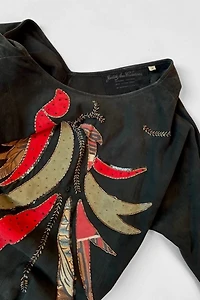 80’s Embellished Suede Judith Ann Dress Selected by MARMALADE