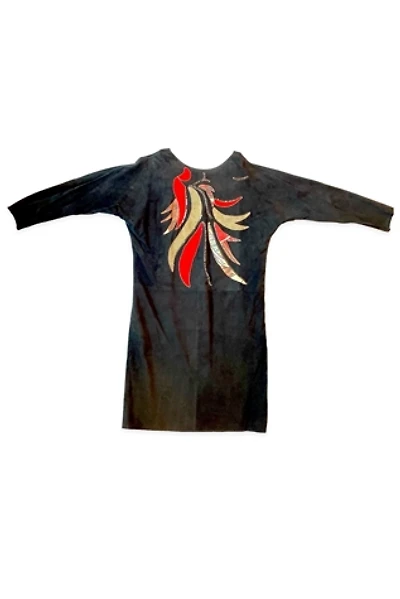 80’s Embellished Suede Judith Ann Dress Selected by MARMALADE