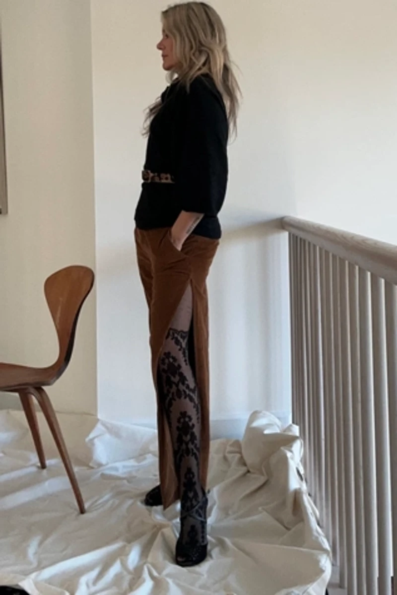 KA.TL.AK Restructured Brown Corduroy Pants