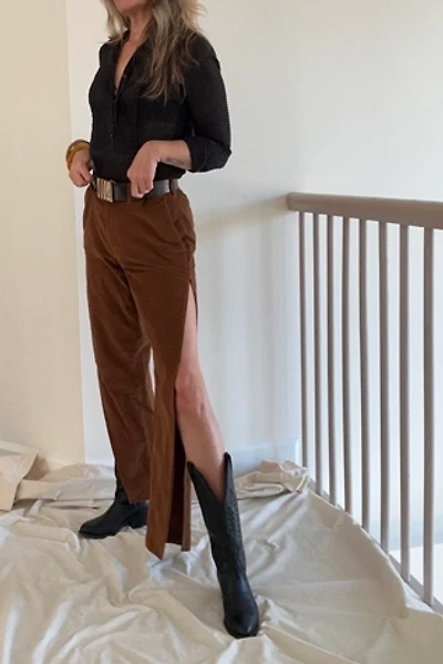 KA.TL.AK Restructured Brown Corduroy Pants