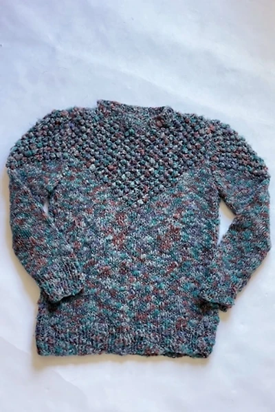 Vintage 1980's Italian Knubby Yoke Sweater Selected by FernMercantile