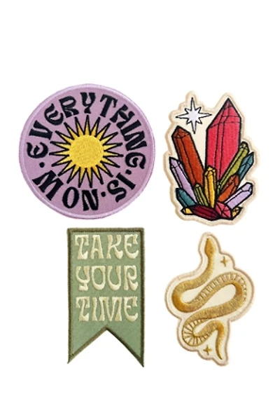 Golden Hour Designs Embroidered Iron-On Fun Patch Pack