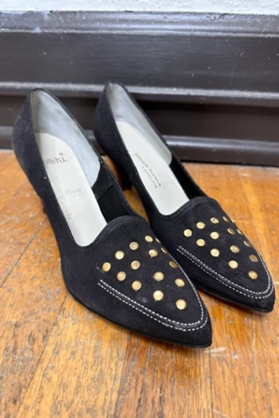 1960s Joseph LaRose Studded Suede Pumps Selected by Cherry