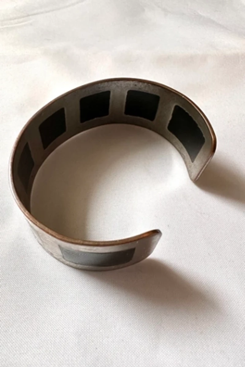 1970s Modernist Checkered Cuff Selected by Cherry