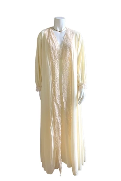 Vintage 1960s Two Piece Peignoir Lace Sleep Set Selected by SharpLilTeeth