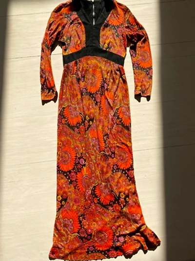 Vintage Paisley Dress Selected by Atlantic Vintage