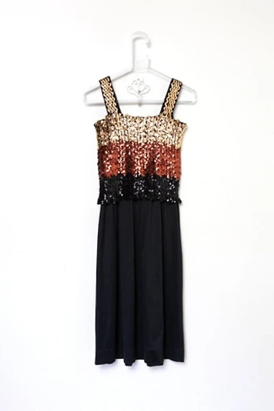 Vintage 1970s Striped Sequin Dress Selected by SwaneeGRACE