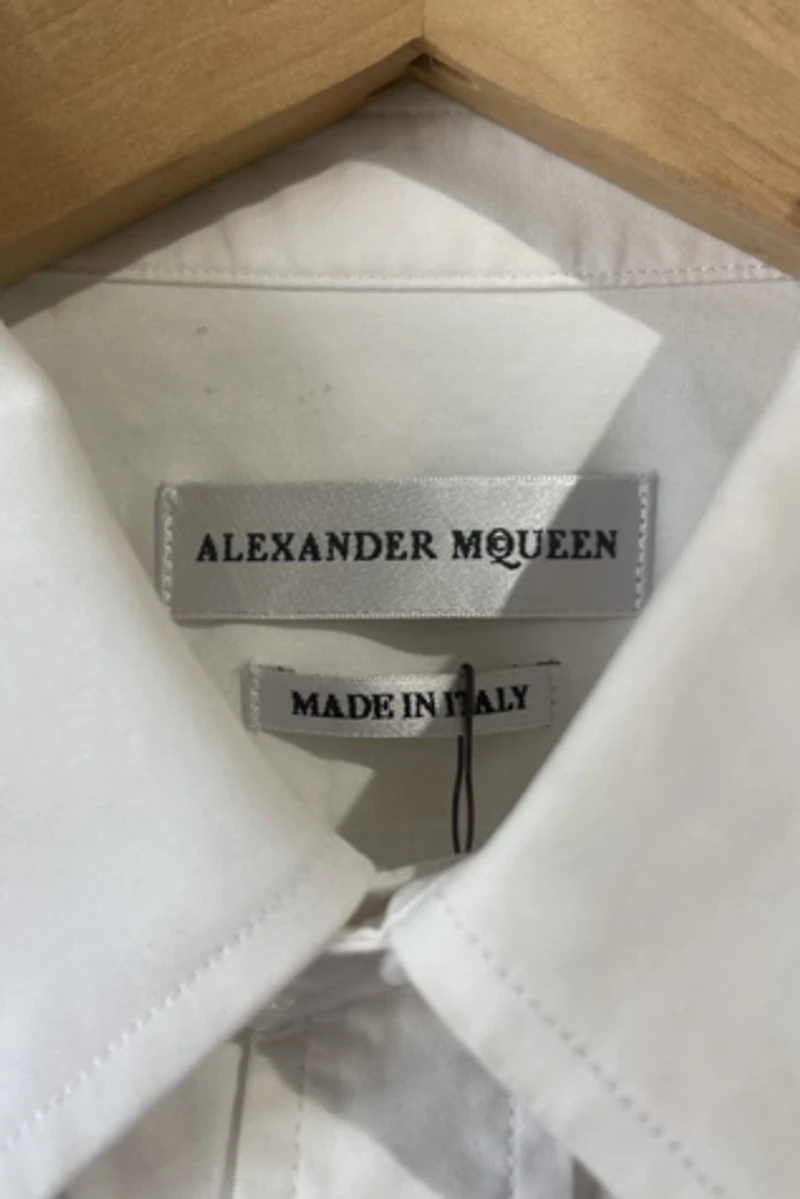 Alexander McQueen White Tuxedo Shirt Selected by The Curatorial Dept.