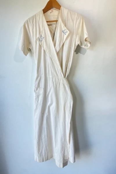 Vintage Embroidered Nurse Gown Selected by The Curatorial Dept.
