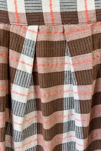 Ace & Jig Pink & Brown Striped Skirt Selected by The Curatorial Dept.