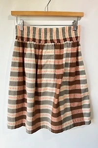 Ace & Jig Pink & Brown Striped Skirt Selected by The Curatorial Dept.