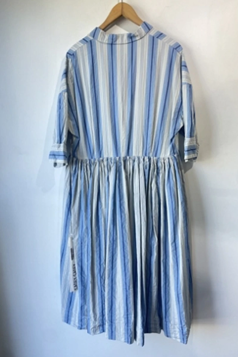Casey Casey Blue Striped Dress Selected by The Curatorial Dept.