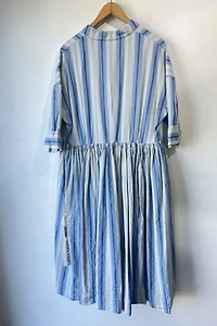 Casey Casey Blue Striped Dress Selected by The Curatorial Dept.