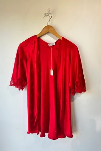 Vintage Guy LaRoche Red Silk Half-Robe Selected by The Curatorial Dept.