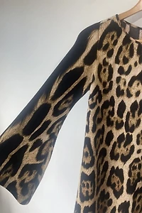 Just Cavalili Leopard Asymmetrical Dress Selected by The Curatorial Dept.