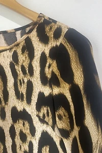 Just Cavalili Leopard Asymmetrical Dress Selected by The Curatorial Dept.