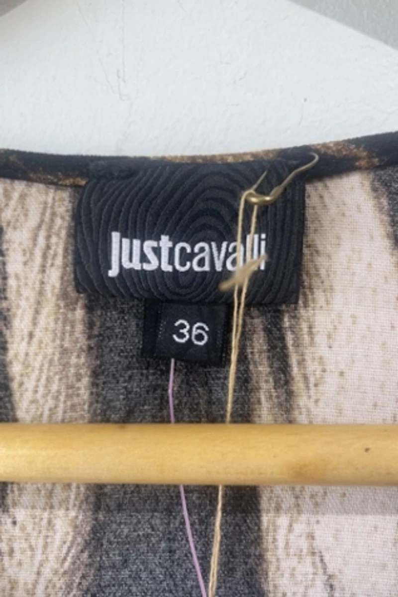Just Cavalili Leopard Asymmetrical Dress Selected by The Curatorial Dept.