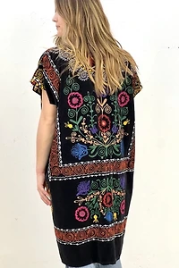 Anna Corinna Midnight Velvet Chain Stitched Jacket