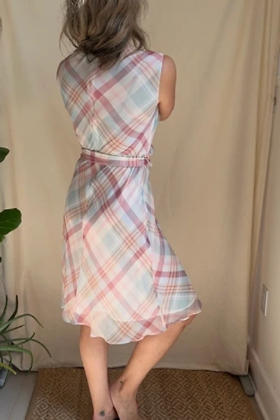 Pastel Plaid Midi Dress Selected by KA.TL.AK