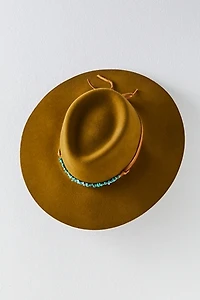 Montana Turquoise Wrap Felt Hat