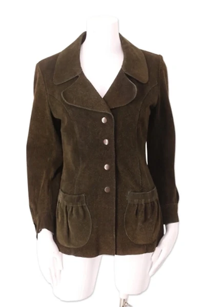 1970s Suede Snap Front Woodstock Jacket Selected By Ritual Vintage
