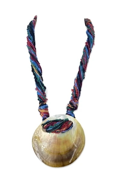 1980s Rope Seashell Statement Necklace Selected By Ritual Vintage