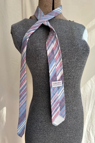 Vintage Cotton Striped Liberty of London Tie Selected by KA.TL.AK