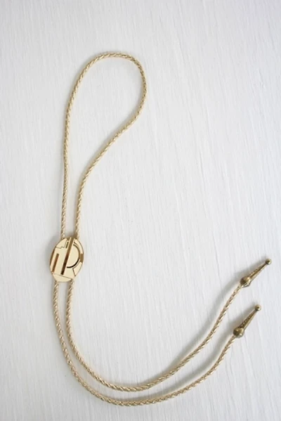 Vintage Art Deco Gold Bolo Tie Selected By Moons + Junes Vintage