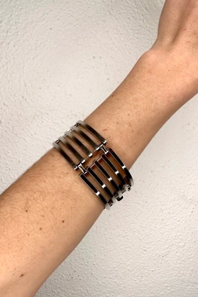 Vintage Chrome Machine Age Cuff Selected by Cherry