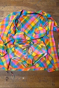 1960s 3-Piece Bikini and Cover Up Set Selected by Cherry