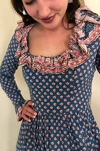 Victor Costa Cotton Ditsy Floral Prairie Dress Selected by Picky Jane