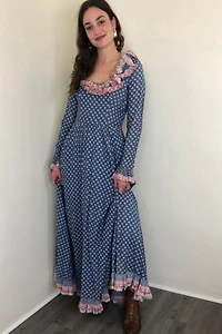 Victor Costa Cotton Ditsy Floral Prairie Dress Selected by Picky Jane