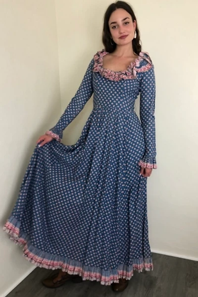 Victor Costa Cotton Ditsy Floral Prairie Dress Selected by Picky Jane