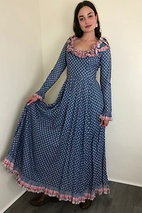 Victor Costa Cotton Ditsy Floral Prairie Dress Selected by Picky Jane