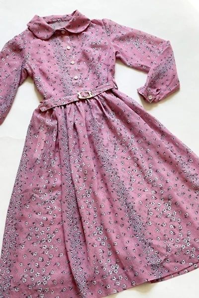Vintage 1980's Mauve Floral Dress Selected by FernMercantile