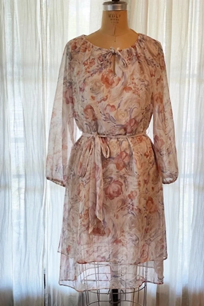 Vintage 1970's Floral Print Dress Selected by FernMercantile