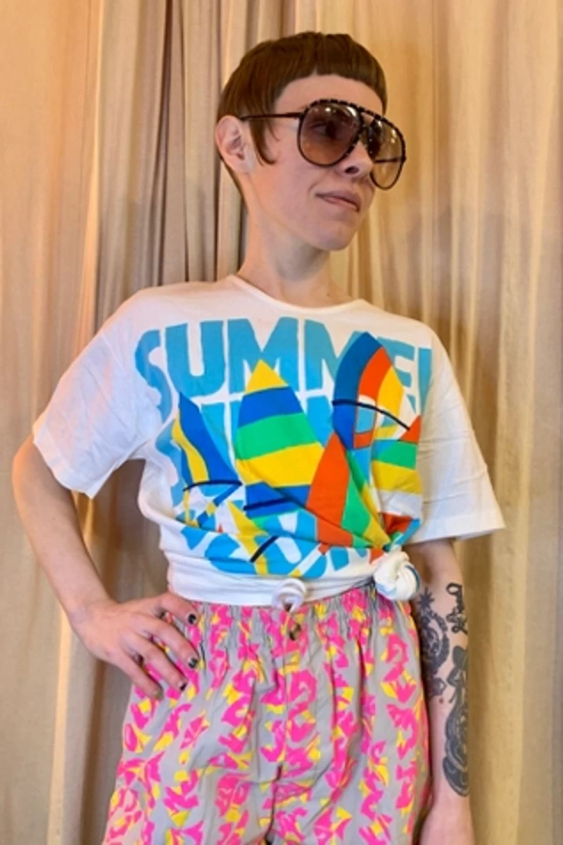 Vintage Summer Print Tee Selected by Nomad Vintage