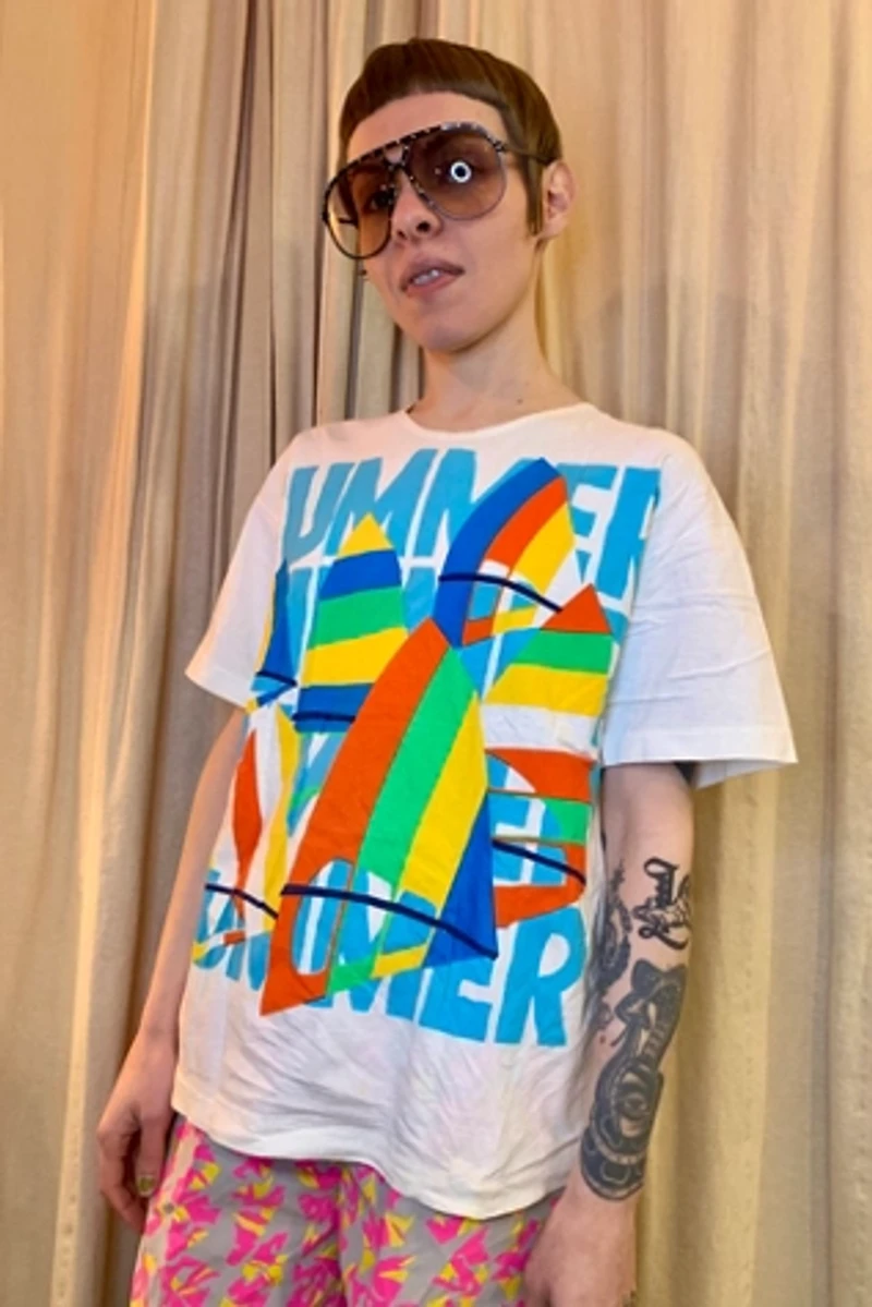 Vintage Summer Print Tee Selected by Nomad Vintage
