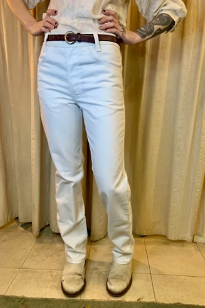 Vintage Levi’s Deadstock White Denim Student Fit Jeans Selected by Nomad Vintage