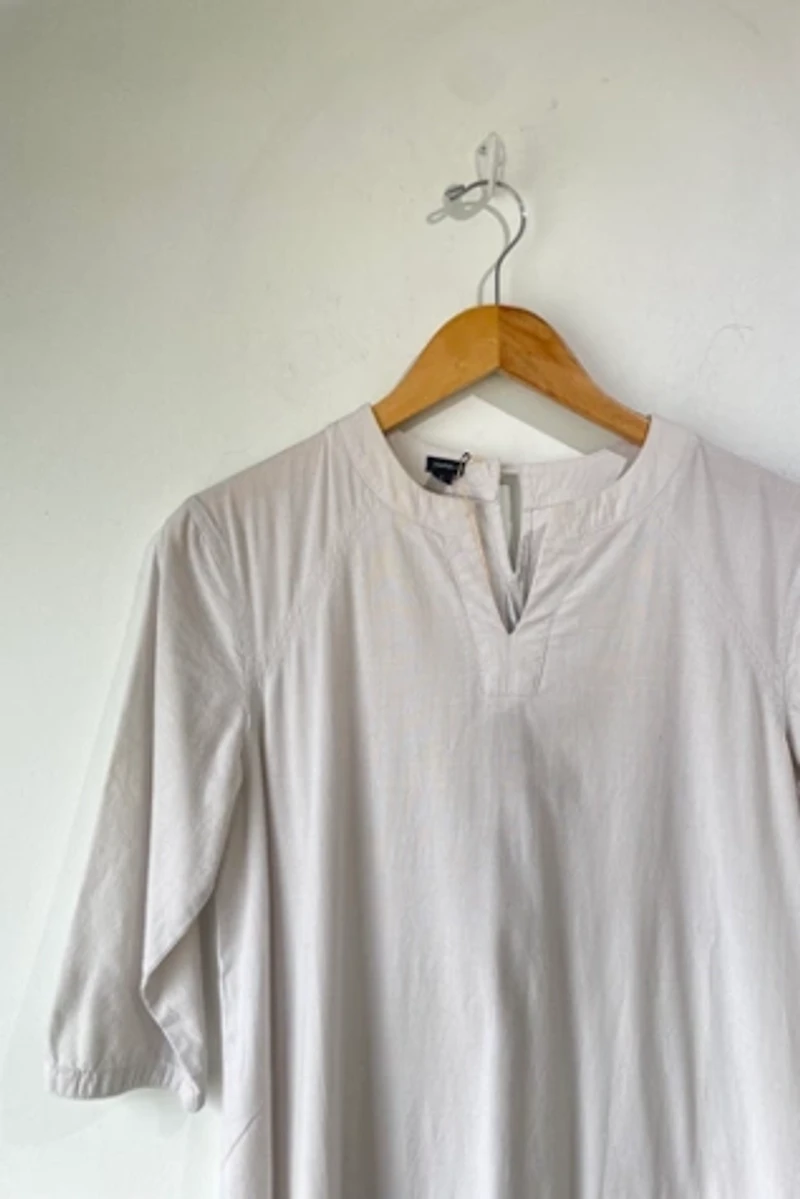 Pietsie Light Grey Cotton Dress Selected by The Curatorial Dept.