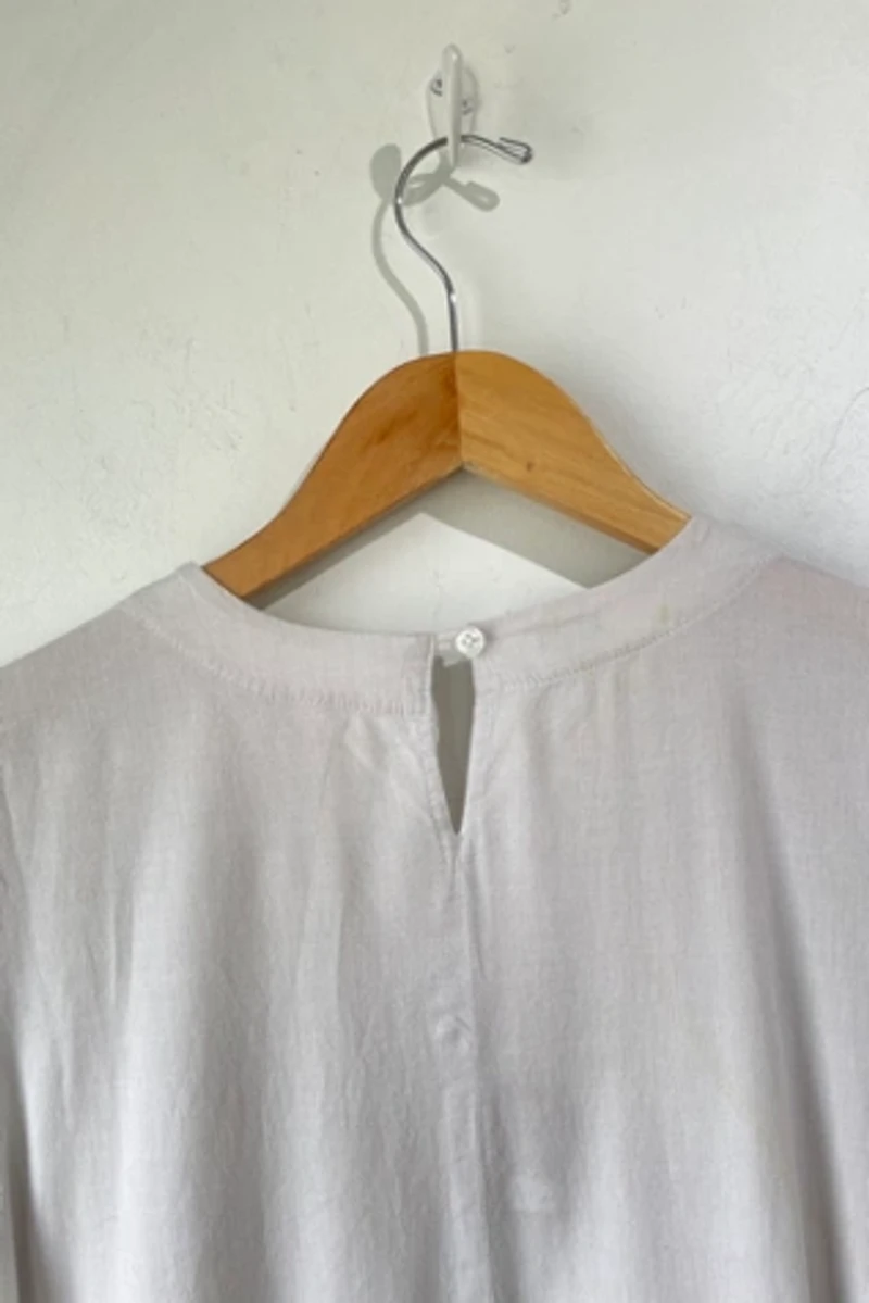 Pietsie Light Grey Cotton Dress Selected by The Curatorial Dept.