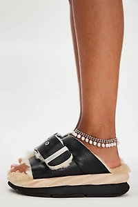 Mellow Shearling Slides