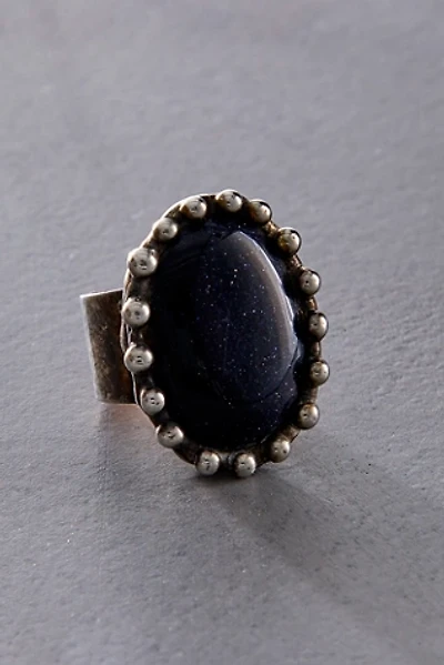 Mikal Winn Blue Goldstone Ring