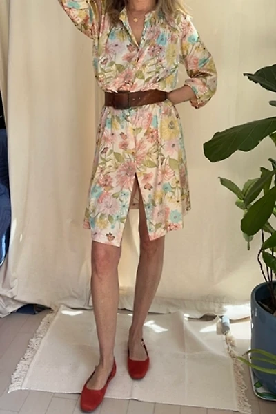 Vintage Floral House Coat Dress Selected by KA.TL.AK