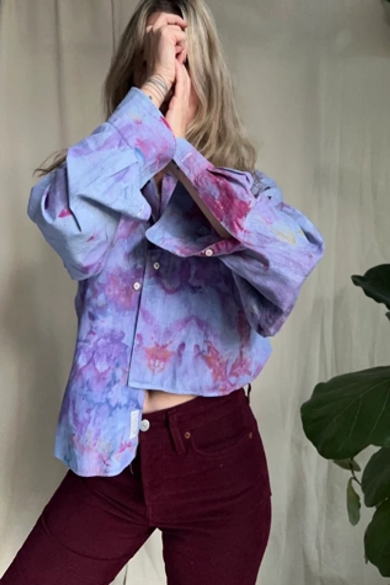KA.TL.AK Wearable Art Restructured and Hand Dyed Shirt