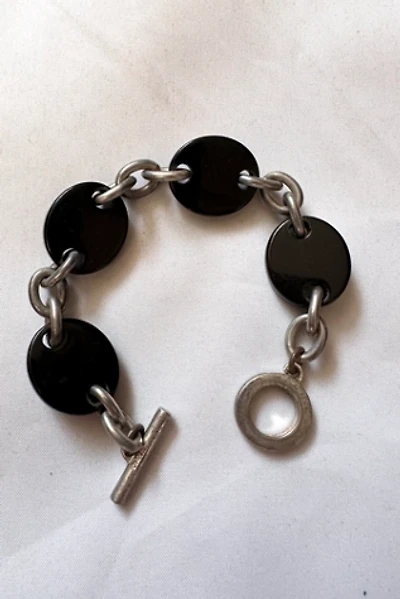 1960s Metal & Plastic Disc Link Bracelet Selected by Cherry