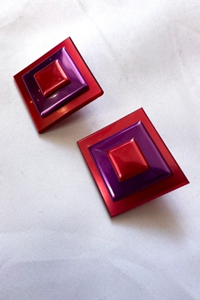 1980s Albers "Homage To A Square" Earrings Selected by Cherry