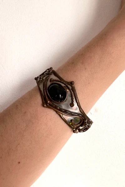 1980s Mixed Metal Brutalist Cuff Selected by Cherry